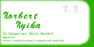 norbert nyika business card